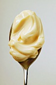 Mayonnaise on spoon