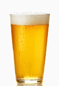 Light beer in glass