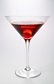 Aperitif with cocktail cherry