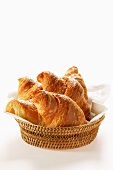 Croissants in bread basket