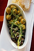 Marinated olives with rosemary