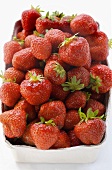 Fresh strawberries in cardboard punnet
