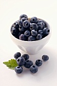 Fresh blueberries in bowl