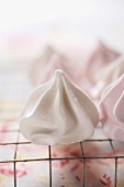 Meringues on cake rack