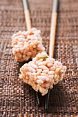 Puffed rice sweets from Asia
