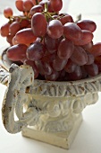 Red grapes in an urn