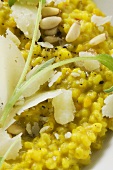 Risotto with sage, pine nuts and Parmesan