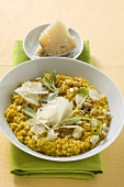 Risotto with sage, pine nuts and Parmesan