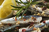Alici al limone (Marinated anchovies, Calabria)