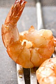 Fried shrimp on spatula
