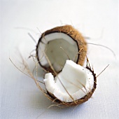 Opened coconut