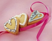 Heart-shaped biscuits 