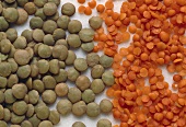 Brown lentils & red lentils