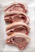 Four pork chops