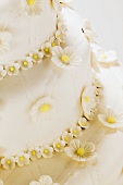 A tiered wedding cake (detail)
