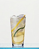 747 cocktail (Metaxa and lemonade)