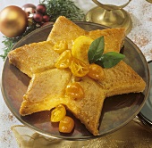 Lemon star cake for Christmas