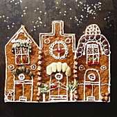 Gingerbread town (decorated gingerbread)