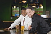 Two men in a pub