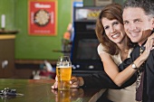 Man and woman at a bar