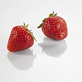 Two strawberries