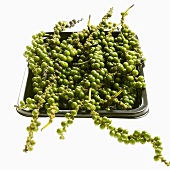 Clusters of green pepper in a dish