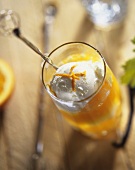 Eis mit Orangenmousse