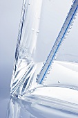 Glass of water with straw (detail)