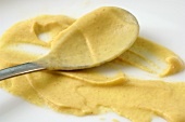 Mustard with spoon