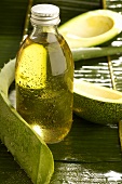 Aloe vera and avocado with beauty care oil