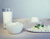 Various dairy products