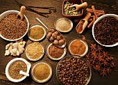 Many different spices