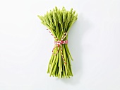A bundle of wild asparagus