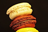 A stack of three macaroons