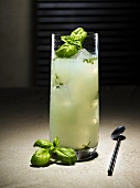 Gin and basil cocktail