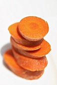 Pieces of carrot in a pile