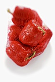 Net of red peppers