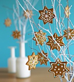 Ginger biscuits as Christmas decorations
