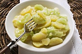 Potato and cucumber salad