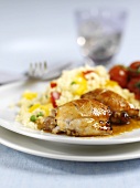 Lemon chicken with vegetable couscous