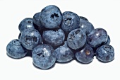 Fresh blueberries in a heap