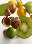 Hazelnuts and fruit
