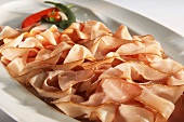 Platter of smoked ham