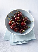 A bowl of cherries