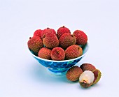 Lychees in a small bowl
