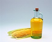 A bottle of corn oil