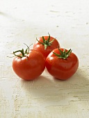 Three fresh tomatoes