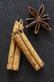 Cinnamon stick and star anise