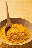 Turmeric in bowl with spoon