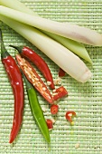 Chili peppers and lemon grass